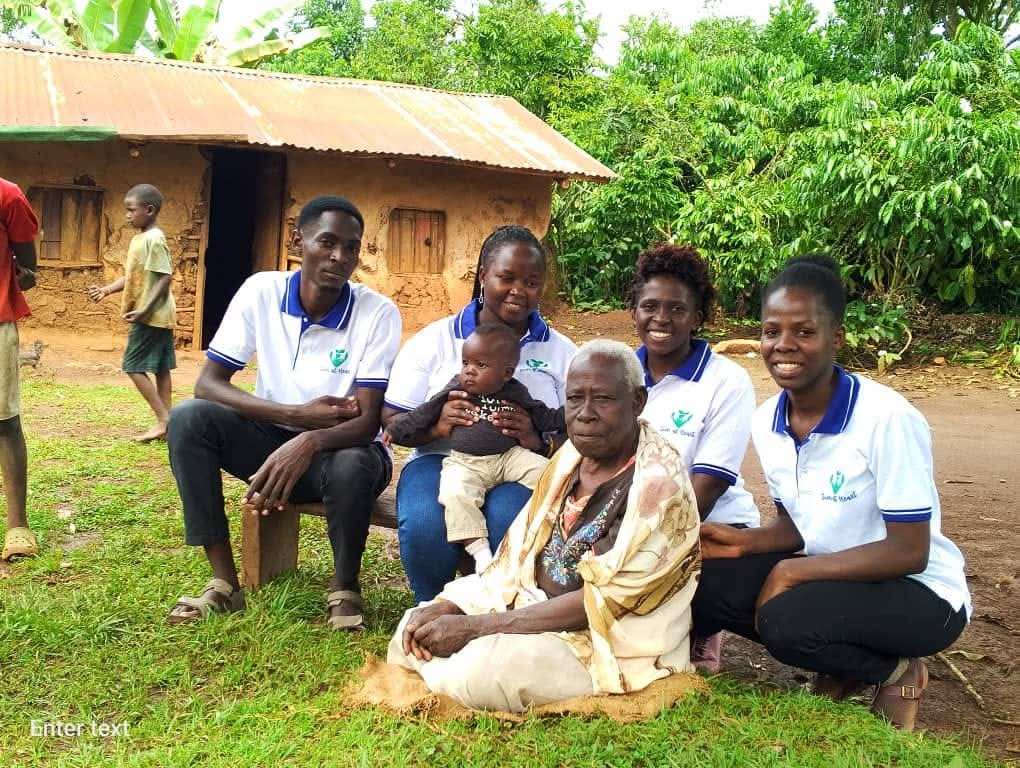 Three generations of one family with Zion at Heart staff