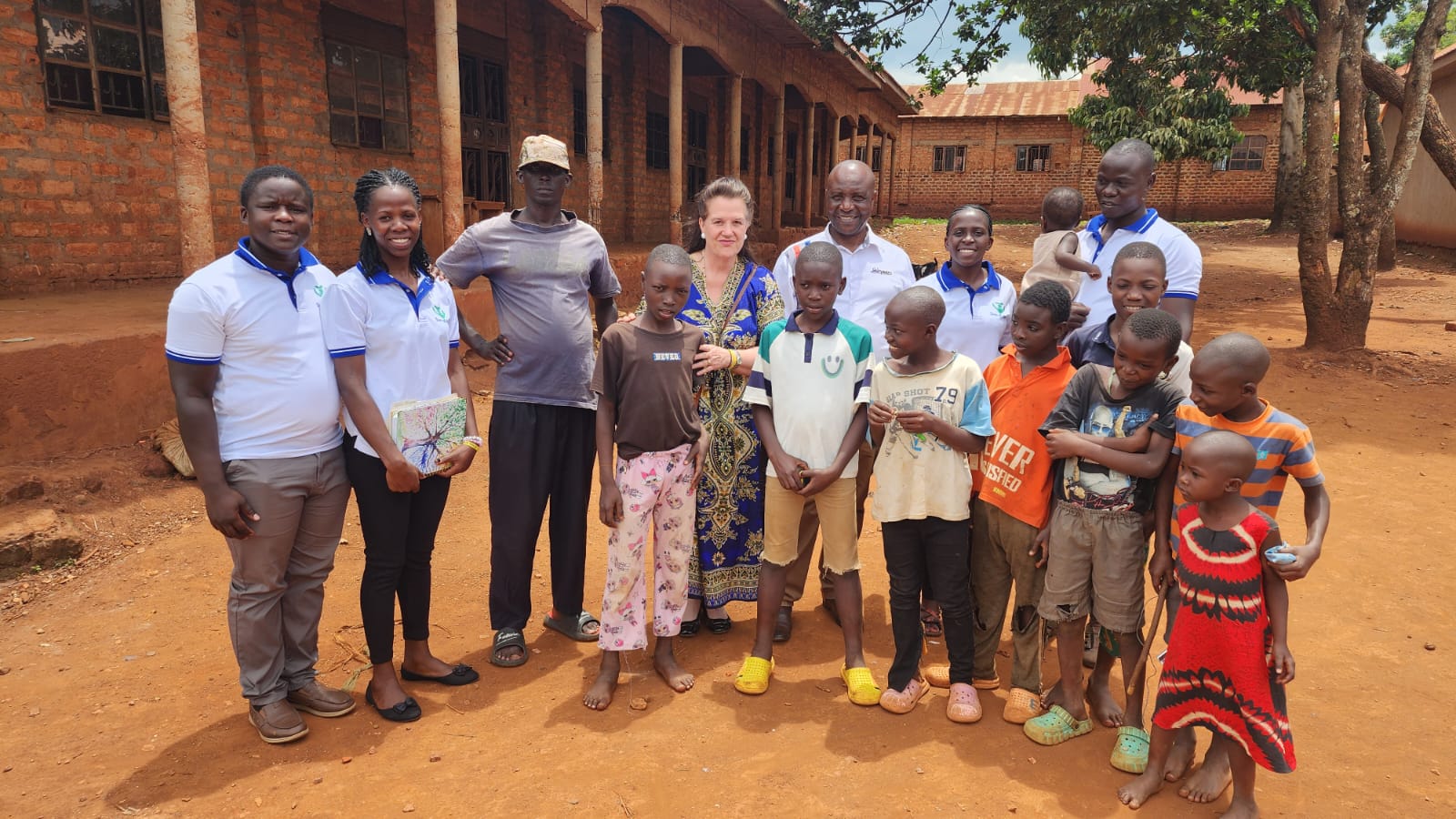 Team with children and guardians